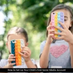 child first social media account