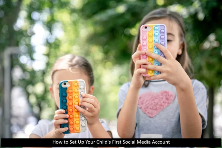 child first social media account