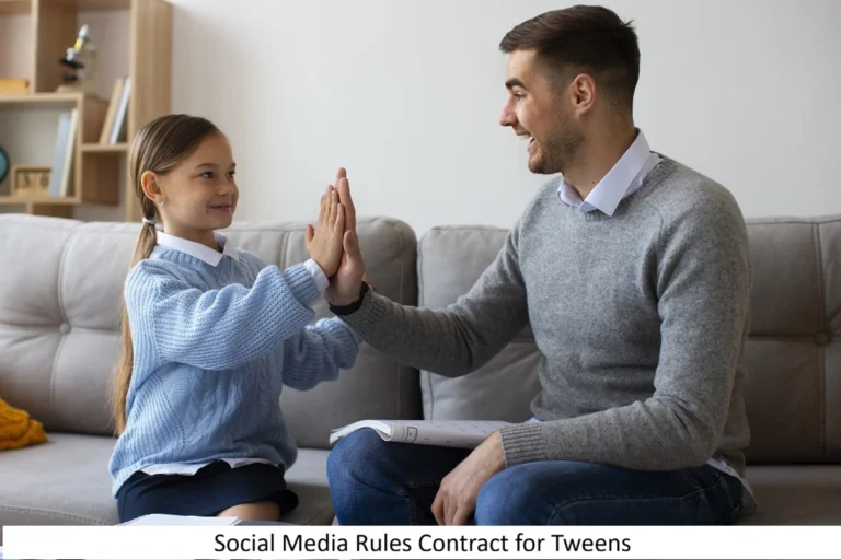Social Media Rules Contract for Tweens