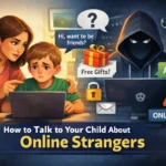 talk to child about online strangers
