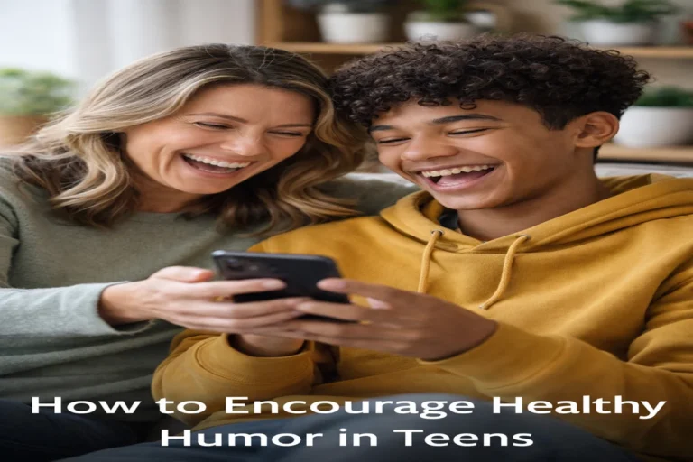 how to encourage healthy humor in teens