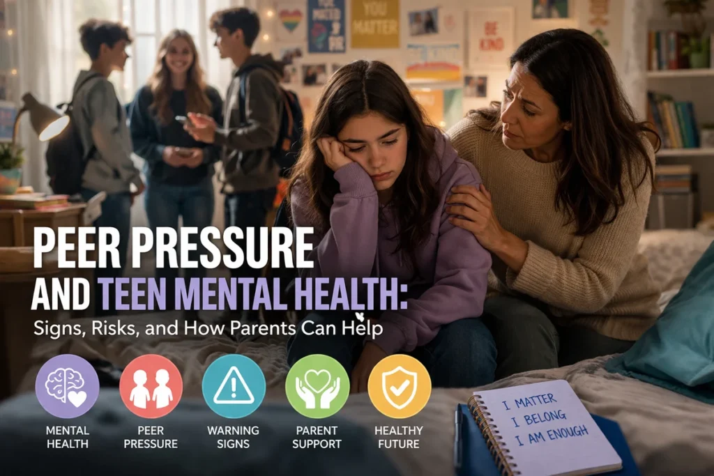 peer presure and teen mental health